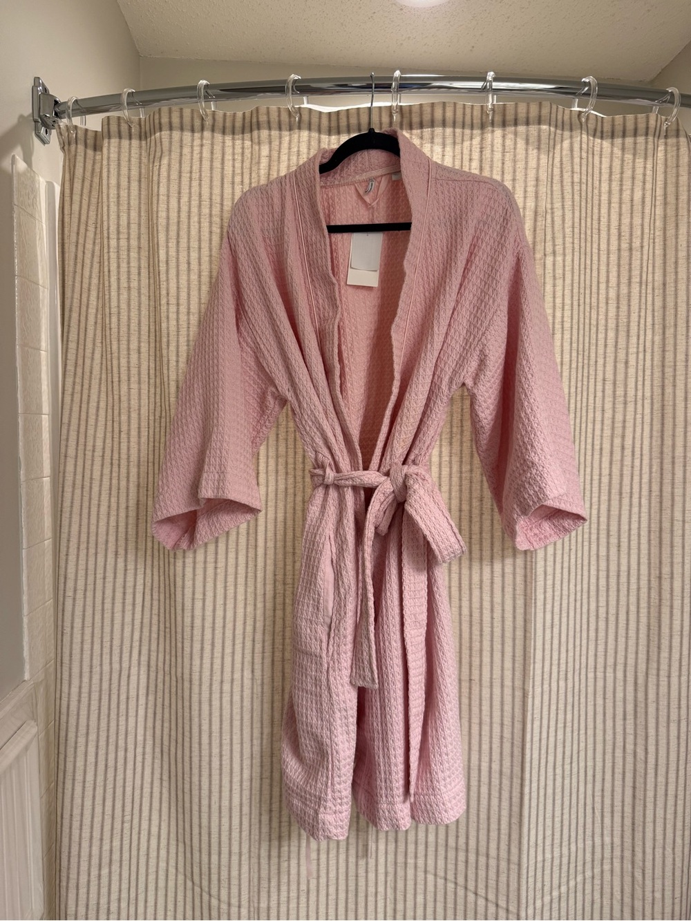 Nordstrom Women's Everyday Waffle Robe—Pink Cake, Size Large